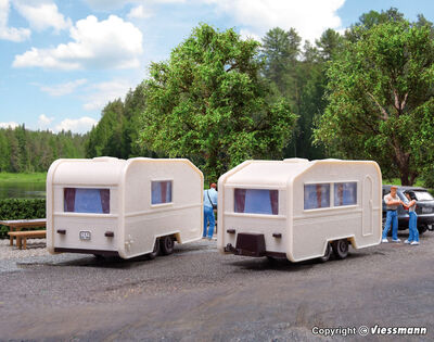 Vollmer H0 - 45147 - H0 Wohnwagen, 2 Stück - Artikelbild
