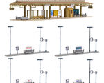 Vollmer H0 - 45149 - H0 Busstation, überdacht - Artikelbild