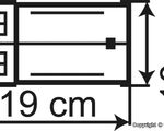 Vollmer H0 - 45599 - H0 Reparaturwerkstatt Pfizis Garage mit Tankstelle - Artikelbild