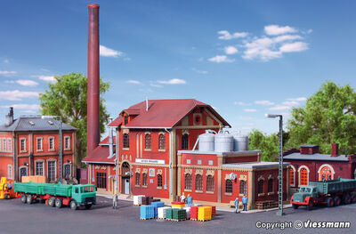 Vollmer H0 - 45609 - H0 Brauerei mit Inneneinrichtung Kesselhaus - Artikelbild