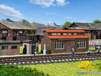 Vollmer H0 - 45622 - H0 Güterschuppen für Gefahrgut