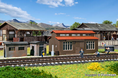 Vollmer H0 - 45622 - H0 Güterschuppen für Gefahrgut - Artikelbild