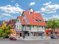 Vollmer N - 47660 - N Supermarkt mit Inneneinrichtung und LED-Beleuchtung, Funktionsbausatz
