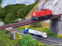 Vollmer N - 47825 - N Schienenbrücke gerade, 2 Stück