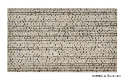 Vollmer H0 - 48220 - H0 Mauerplatte Naturstein aus Steinkunst, L 26,5 x B 15,5 cm - Artikelbild