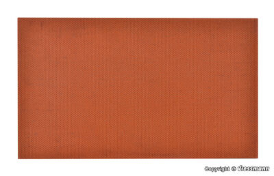 Vollmer H0 - 48222 - H0 Mauerplatte Ziegel aus Steinkunst, L 27,5 x B 16 cm - Artikelbild