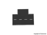 Vollmer H0 - 48263 - H0 Straßenplatte Asphalt aus Steinkunst, 90°-Einmündung, L 15 x B 11,5 cm