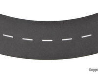 Vollmer H0 - 48267 - H0 Straßenplatte Asphalt aus Steinkunst, 45°-Kurve, Radius 30 cm