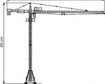 Kibri H0 - 10202 - H0 LIEBHERR Turmdrehkran - Artikelbild