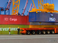 Kibri H0 - 10922 - H0 40-Fuß-Container, 6 Stück