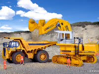 Kibri H0 - 11277 - H0 LIEBHERR R992 Litronic mit Hochlöffel