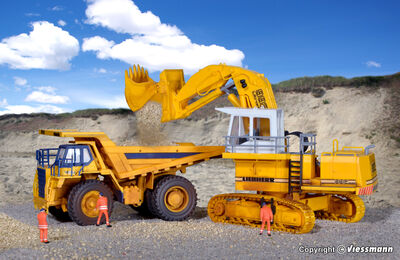 Kibri H0 - 11277 - H0 LIEBHERR R992 Litronic mit Hochlöffel - Artikelbild