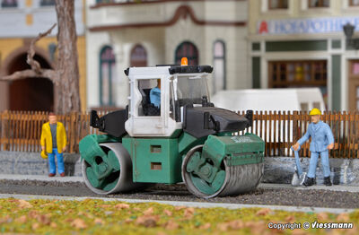 Kibri H0 - 11502 - H0 BOMAG Walze SchwarzBau - Artikelbild
