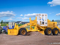 Kibri H0 - 11650 - H0 O&K Grader, gelb
