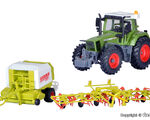 Kibri H0 - 12233 - H0 FENDT Traktor mit Anbaugeräten - Artikelbild