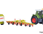 Kibri H0 - 12233 - H0 FENDT Traktor mit Anbaugeräten - Artikelbild