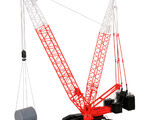 Kibri H0 - 13013 - H0 LIEBHERR Raupenkran mit Gittermast - Artikelbild