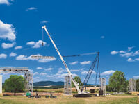 Kibri H0 - 13022 - H0 LIEBHERR LTR 1800 Tele Derrick