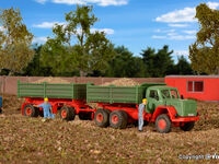 Kibri H0 - 14063 - H0 MAGIRUS DEUTZ 230 D 26 AK mit Kippanhänger