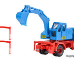 Kibri H0 - 14130 - H0 MAGIRUS Eckhauber mit Baggeraufbau - Artikelbild