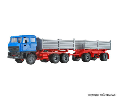 Kibri H0 - 14651 - H0 DAF 3-achs Zugmaschine mit 2-achs Anhänger - Artikelbild