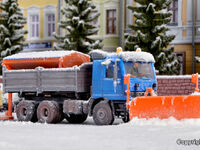 Kibri H0 - 15006 - H0 MB ACTROS mit Schneepflug und Streugerät