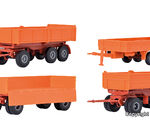 Kibri H0 - 15707 - H0 Kommunalanhänger-Set - Artikelbild