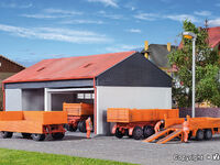 Kibri H0 - 15707 - H0 Kommunalanhänger-Set