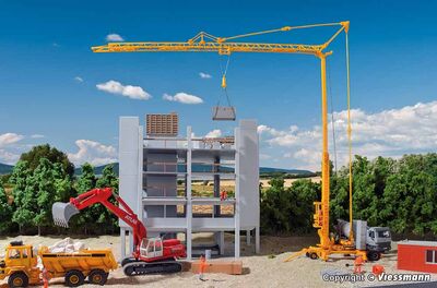 Kibri H0 - 15708 - H0 LIEBHERR SK 20 mit Auflieger und Anhänger - Artikelbild