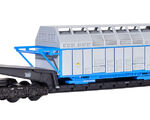 Kibri H0 - 16504 - H0 Waggon UNION Schienentiefladewagen Uaai 819 mit CASTOR-Behälter - Artikelbild