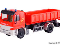 Kibri H0 - 18249 - H0 Feuerwehr MB ACTROS 2-achs mit Abrollcontainer **Auslauf**