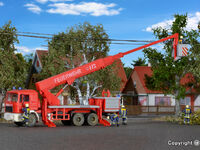 Kibri H0 - 18273 - H0 Feuerwehr MAN mit RUTHMANN STEIGER