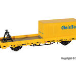 Kibri H0 - 26264 - H0 Schutzwagen mit Auflage für MFS 100 und Container GleisBau, Fertigmodell - Artikelbild