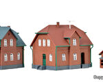 Kibri Z - 36784 - Z Werkswohnhaus, 2 Stück und ein Nebengebäude - Artikelbild