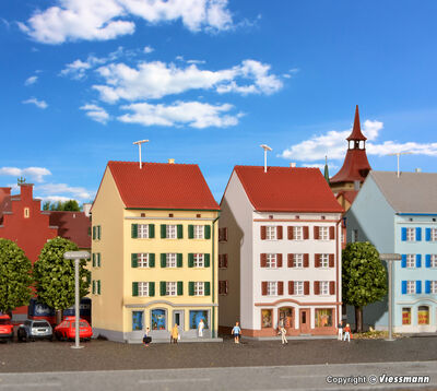 Kibri Z - 36843 - Z Mehrstöckiges Wohnhaus mit Ladengeschäft, 2 Stück - Artikelbild
