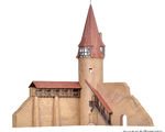 Kibri N - 37109 - N Rundturm mit Mauer in Marktbreit - Artikelbild
