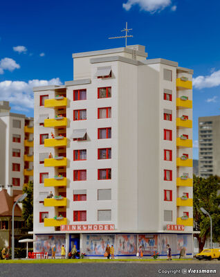 Kibri N - 37120 - N Hochhaus mit Ladengeschäft - Artikelbild