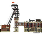 Kibri N - 37228 - N Förderturm mit Maschinenhaus und Kohlewäschegebäude - Artikelbild