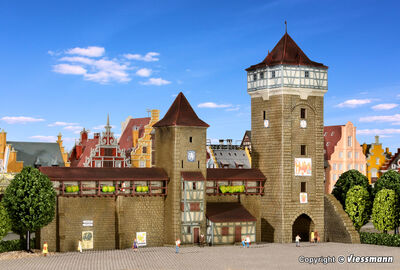 Kibri N - 37362 - N Stadtmauer mit Fachwerkturm - Artikelbild