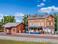 Kibri N - 37396 - N Bahnhof Rauenstein mit Güterschuppen