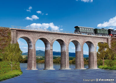 Kibri N - 37663 - N/Z Ravenna-Viadukt mit Eisbrecherfundamenten, eingleisig - Artikelbild