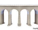 Kibri N - 37664 - N/Z Semmering-Viadukt mit Eisbrecherfundamenten, gebogen, eingleisig - Artikelbild