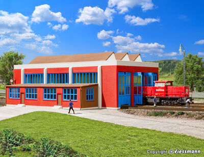 Kibri N - 37806 - N Lokschuppen, dreiständig - Artikelbild