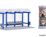 Kibri H0 - 38142 - H0 Deko-Set Bushaltestelle - Artikelbild