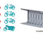 Kibri H0 - 38143 - H0 Deko-Set Fahrradständer - Artikelbild