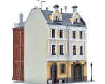 Kibri H0 - 38389 - H0 Stadthaus mit Fabrikanbau - Artikelbild
