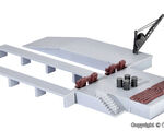 Kibri H0 - 38620 - H0 Deko-Set Laderampen mit Kran - Artikelbild
