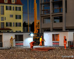 Kibri H0 - 38626 - H0 Gebäude-Container STRABAG mit LED-Beleuchtung - Artikelbild