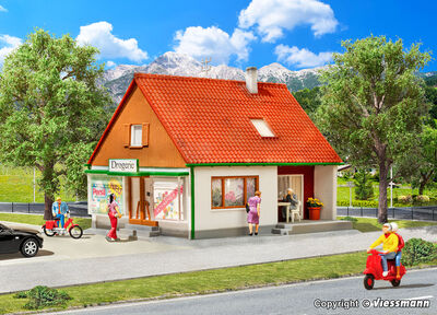 Kibri H0 - 38720 - H0 Einfamilienhaus mit Laden - Artikelbild