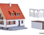 Kibri H0 - 38748 - H0 Einfamilienhaus mit Terrasse, Garage und Pergola - Artikelbild